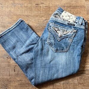 Miss Me Mid-Rise Capri Jeans